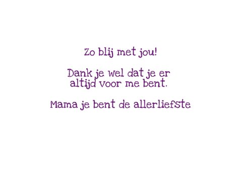 KNGF geleidehond moederdagkaart mama ik vind jou lief 3