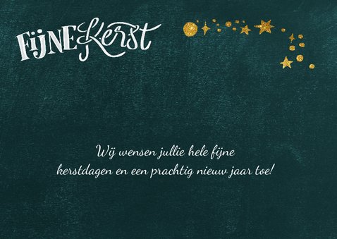 Krijtlettering kerstkaart met foto 2