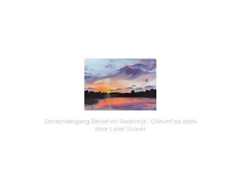 Kunstkaart olieverfschilderij kleurrijke zonsondergang 2
