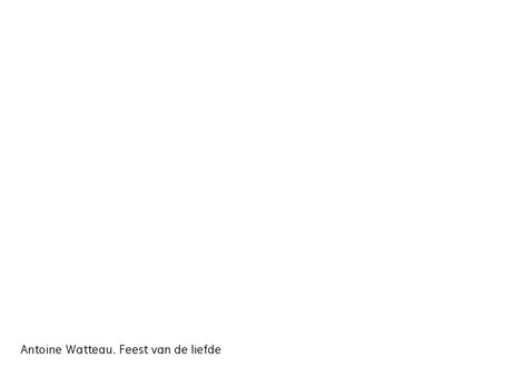Kunstkaart van Antoine Watteau. Feest 2