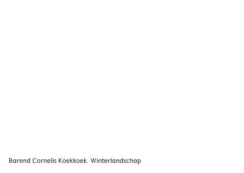 Kunstkaart van Barend Cornelis Koekkoek. Winterlandschap 3