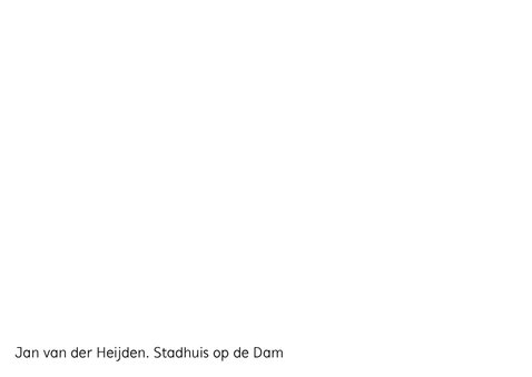 Kunstkaart van Jan van der Heijden. Stadhuis op de Dam 3
