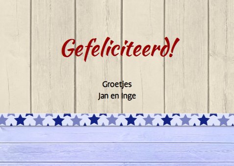 Leuke felicitatie met bloemetjes en gebakjes 3