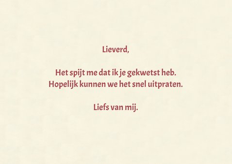 Leuke kaart van twee muizen die ruziemaken met bloemen 3