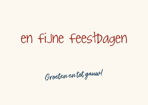 Leuke kerstkaart met een koe die op de piano speelt 3