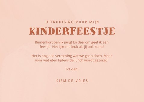 Leuke uitnodiging kinderfeestje met hondjes met feesthoedje 3