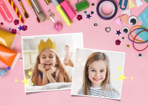 Leuke uitnodiging knutsel- of creatief kinderfeestje 2