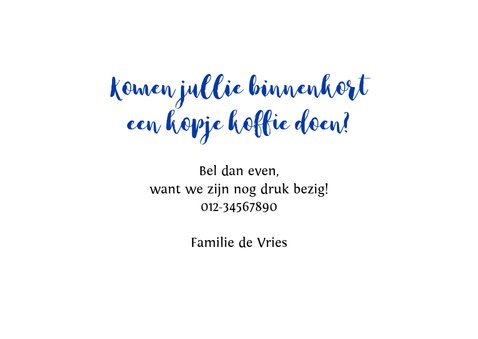Leuke verhuiskaart met envelop en eigen foto's 2