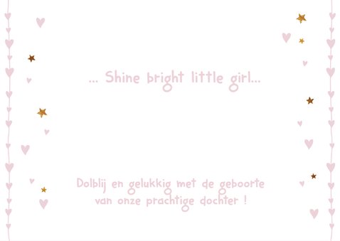 lief geboortekaartje foto Lena 2