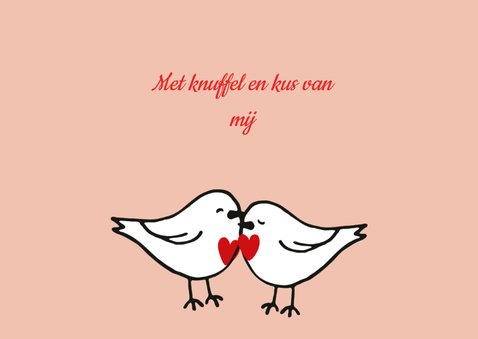 Liefde kaart tortelduifjes 3