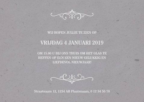 Liefdevolle kerstkaart met grote foto 3