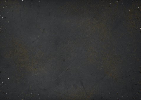 Luxe zakelijke kerstkaart gouden jaartal en sprankelend hart Achterkant