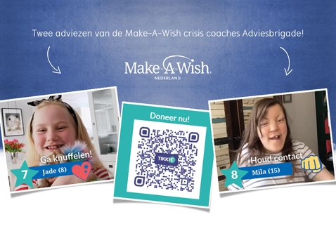 Make-A-Wish knuffel kaart met hart en eigen foto 2