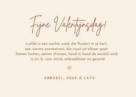Minimalistische valentijnskaart met eigen foto en tekst 3