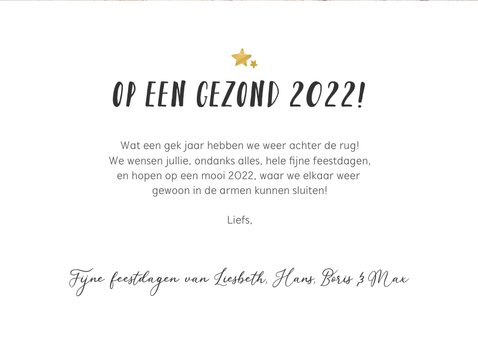 Moderne fotocollage nieuwjaarskaart - 2021 wat een jaar 3