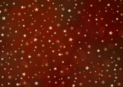 Moderne internationale zakelijke kerstkaart met sterren  Achterkant