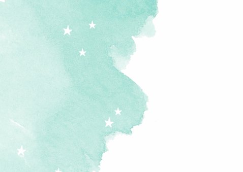 Moderne kerstkaart aquarel mint groen 2