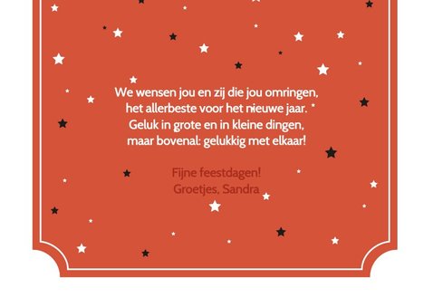 Moderne kerstkaart met retro typografie 3