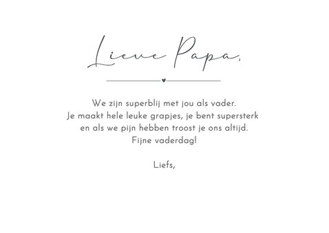 Moderne vaderdagkaart met letters PAPA met foto's erin 3