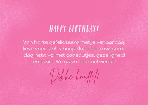 Moderne verjaardagskaart Bday queen typografie en sterren 3