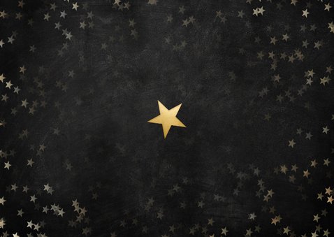 Moderne zakelijke kerstkaart bedankt helden, gouden sterren Achterkant