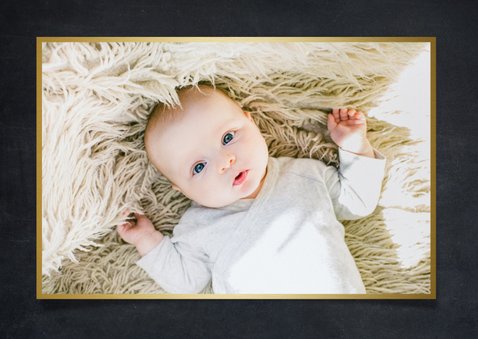 Moderne zwarte nieuwjaarskaart met sterren en eigen foto's 2