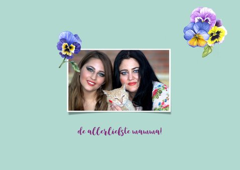 Moederdag vaasjes viooltjes 2
