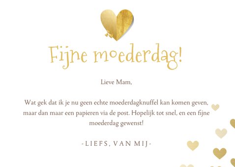 Moederdagkaart Corona - kus door de brievenbus met foto 3
