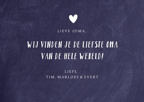Moederdagkaart voor oma met eigen foto, namen en tekst 3