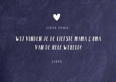 Moederdagkaart voor oma met eigen foto, namen en tekst 3