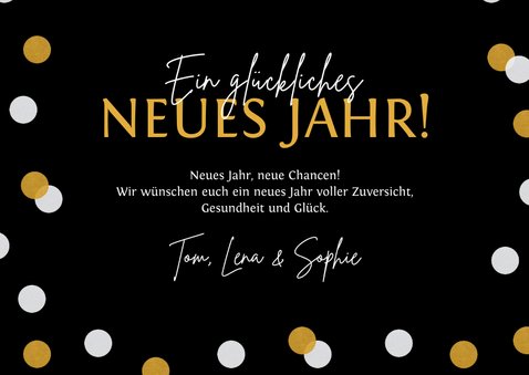 Neujahrskarte '2022 Zum Glück' 3