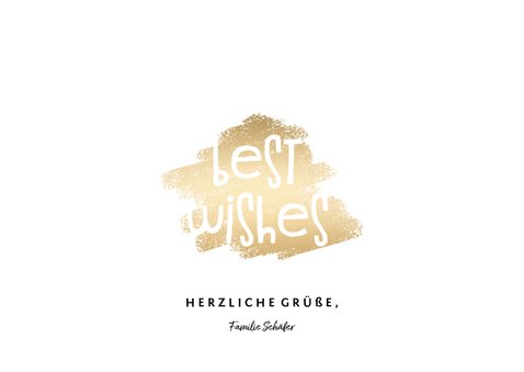 Neujahrskarte 'best wishes' mit Foto 3