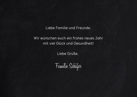 Neujahrskarte drei Fotos und Konfetti 3