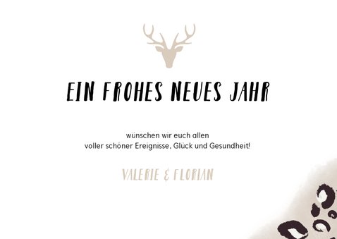 Neujahrskarte Foto & Pantherprint 3