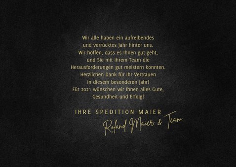 Neujahrskarte Geschäftskunden Fotos & Jahreszahl 3