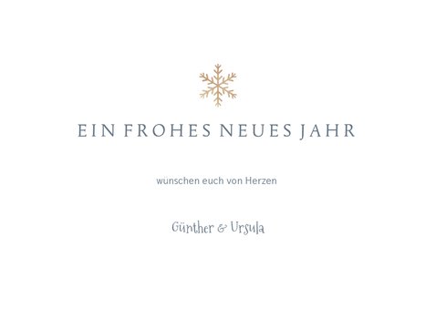 Neujahrskarte klassisch-modern mit Foto 3