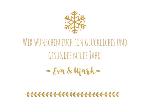 Neujahrskarte mit rundem Foto und Jahreszahl 3