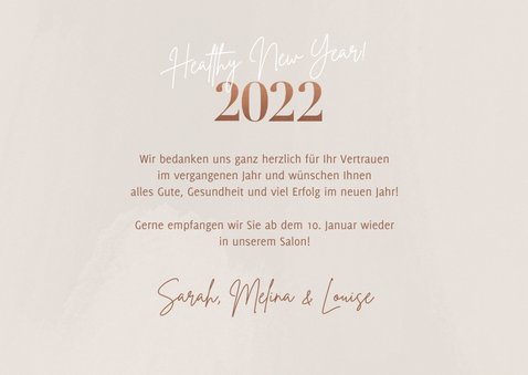 Neujahrskarte pastell Bilderreihe & Jahreszahl 3