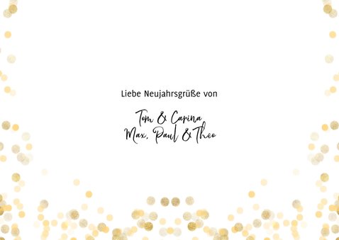 Neujahrskarte schwarz-weiß Fotocollage Happy New Year 3