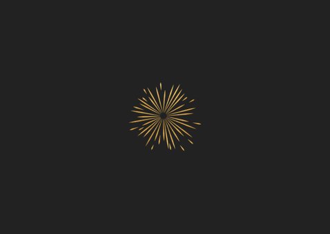 Neujahrskarte Typografie, Foto und Feuerwerk Rückseite