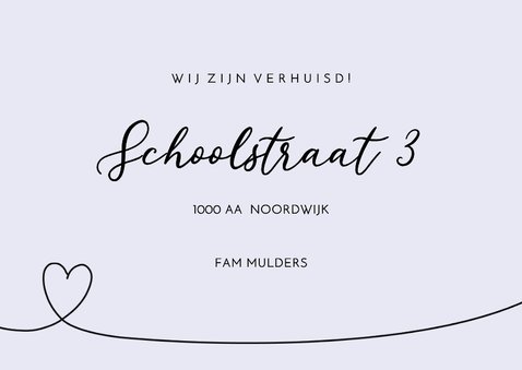 New Home - verhuisaankondiging met foto's 3