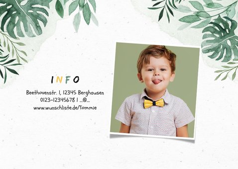 Niedliche Einladung Kindergeburtstag - Dinosaurierparty 2
