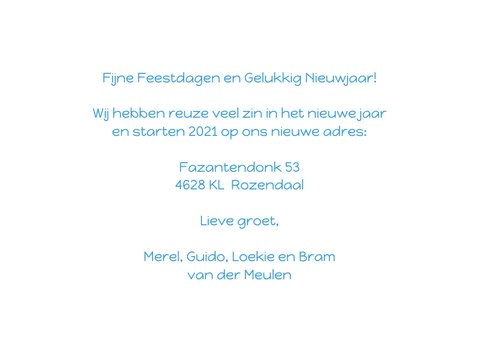 Nieuwjaars verhuiskaart ballonnen goud 2021 3