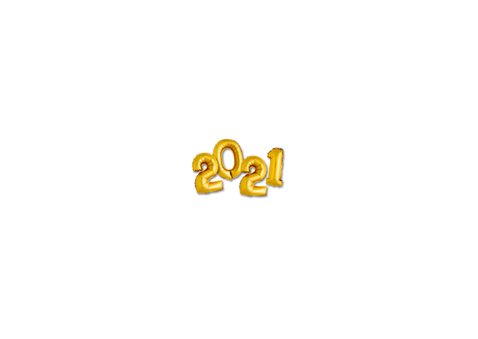Nieuwjaarskaart 2021 hout met ballonnen goud Achterkant