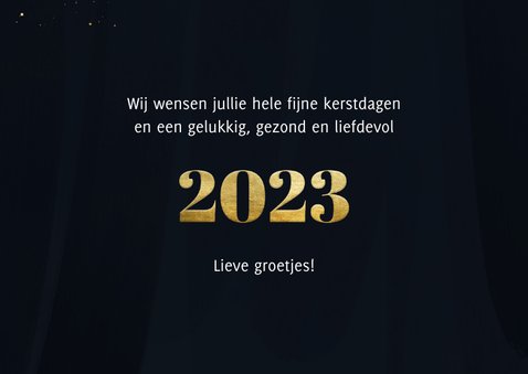 Nieuwjaarskaart 2023 met lichtpuntjes 3