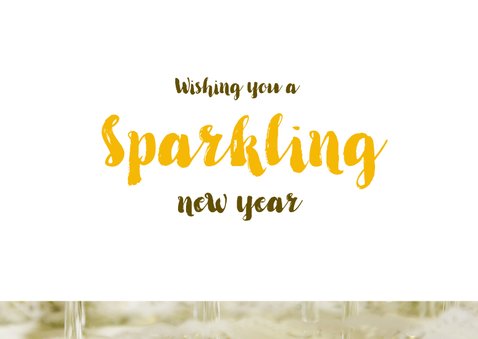 Nieuwjaarskaart Champagne Cheers to 2020 3