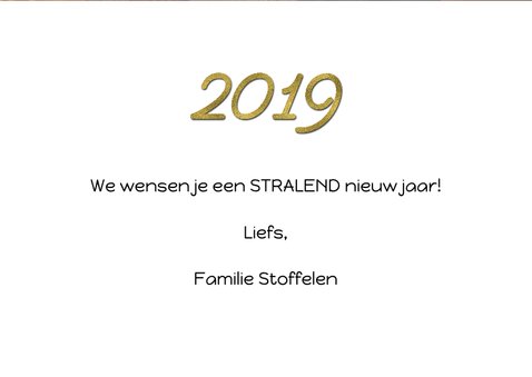 Nieuwjaarskaart collage feestdagen 2019 3