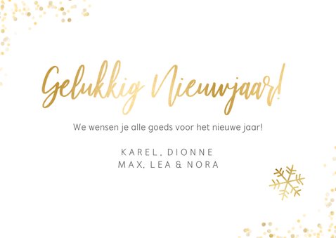 Nieuwjaarskaart eenvoudige stijlvolle fotocollage 10 foto's 3