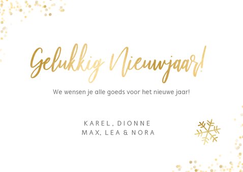 Nieuwjaarskaart eenvoudige stijlvolle fotocollage 10 foto's 3