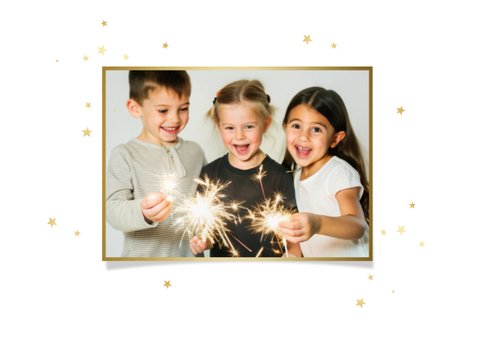 Nieuwjaarskaart grappig illustratie foto oliebol champagne 2